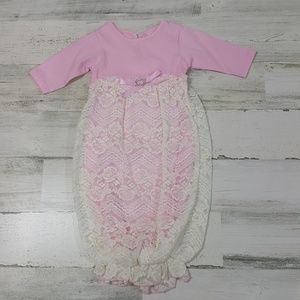 Cach Cach Baby Girl Sleeper Gown One Piece  New